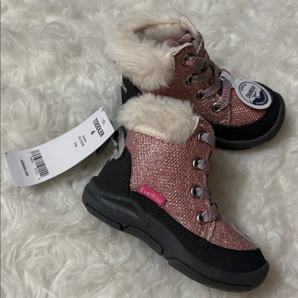NWT Osh Kosh B’Gosh Pink Ramira Toddler Size 4 Boots